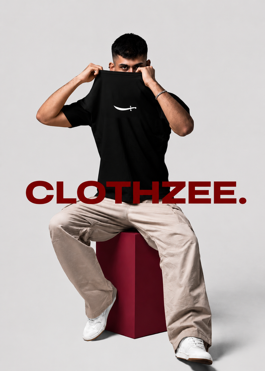CLOTHZEE Core Black Tshirt